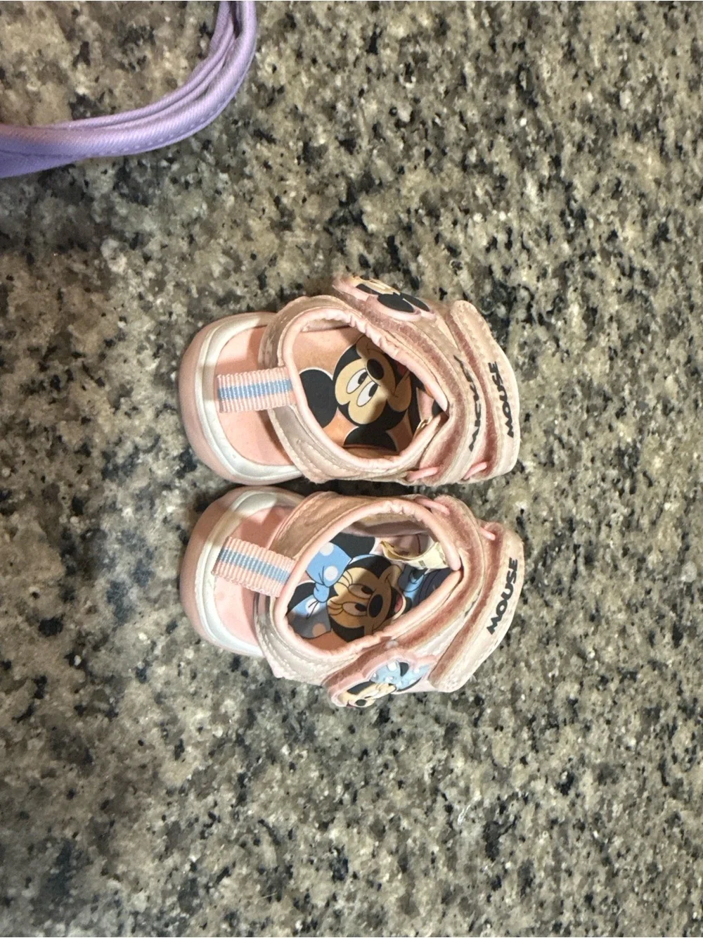 Disney Pink Minnie & Mickey Kids Sandals with Character Straps